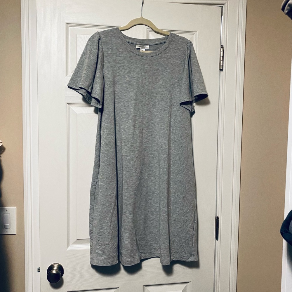 Motherhood maternity grey dress